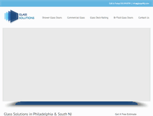 Tablet Screenshot of glasssolutionsphiladelphia.com